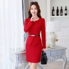 fashion knitted women formal work dress