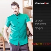 summer restaurant wing up  collar waiting staff shirt uniforms Color color 6