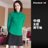 candy color western dished restaurant waiter shirts waiter uniforms