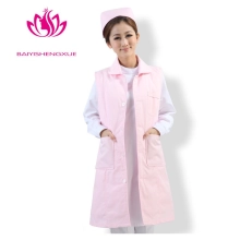 high quality fashion thicken sleeveless nurse cotton padded coat uniform