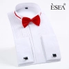 fashion bow collar waiter shirt uniform