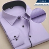 Europe design slim fit light green shirt for men Color color 3