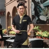 Japanese style short sleeve summer waiter uniform Color color 6