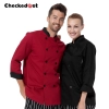 unisex rollover sleeve double breasted chef jacket coat