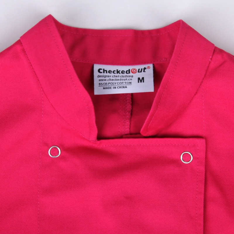 eye-catching solid color women chef jacket uniform