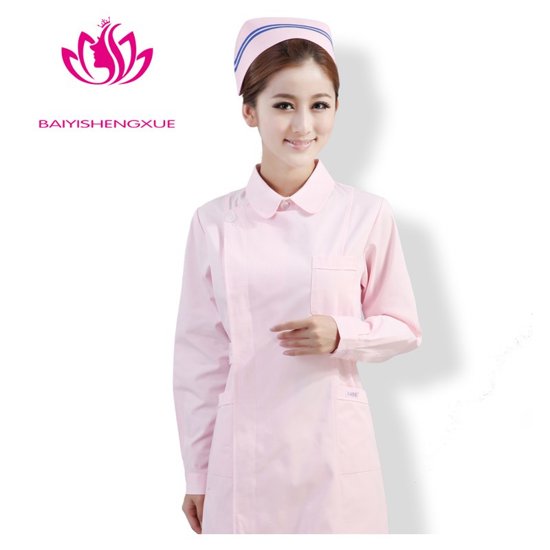 fashion right opening lady nurse coat hospital medical uniform