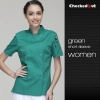 eye-catching solid color women chef jacket uniform