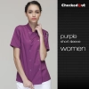 eye-catching solid color women chef jacket uniform