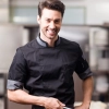 summer 3/4 length sleeve restaurants chef uniform chef jacket