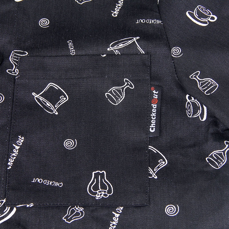 special cookware print baker coat chef jacket restuarant uniform