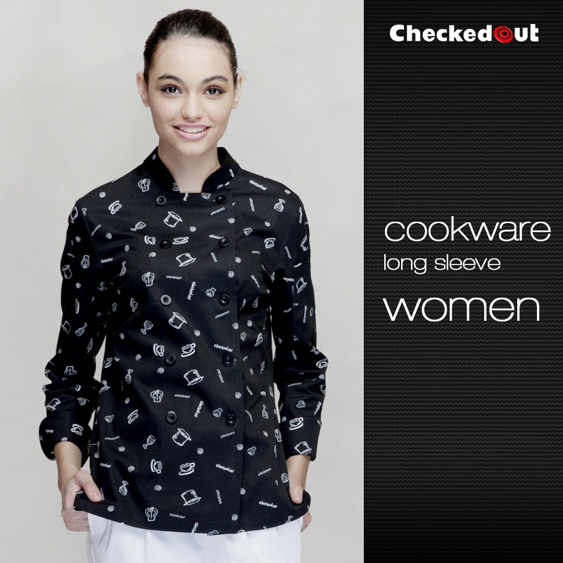 special cookware print baker coat chef jacket restuarant uniform