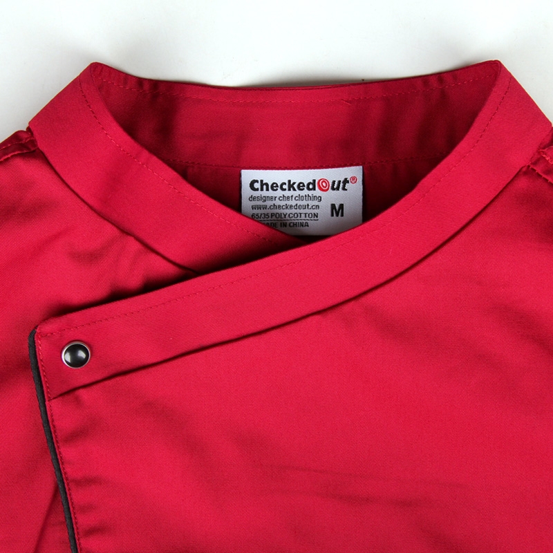 long sleeve side opening unisex chef cooking uniforms for restaurant kitchen