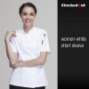 England fashion restaurant kitchen chef uniforms Color short sleeve white women design