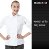 England fashion restaurant kitchen chef uniforms Color long sleeve white women design