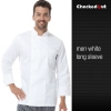England fashion restaurant kitchen chef uniforms Color long sleeve white men design