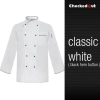 France design unisex double breasted  chef jacket coat restaurant chef uniform