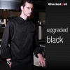 autumn new design unisex double breasted good quality chef jacket coat Color upgraded black coat