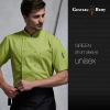 professional double breasted chef jacket blazer uniform Color unisex green coat