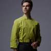 professional double breasted chef jacket blazer uniform Color long sleeve green