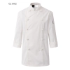 clothing button double breasted chef coat winter design Color unisex white coat