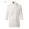 contrast cuff fashion chef uniform jacket coat Color unisex white coat