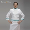 brand long sleeve  chef  coat uniforms design for female chef