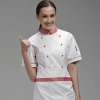 brand long sleeve  chef  coat uniforms design for female chef