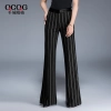 ultra fashion wide stripes office women flare pant