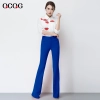 candy color women pant jeans flare pant