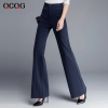 autumn winter high waist women flare pant