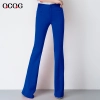 spring design bare bottom women flare pant