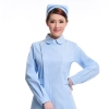 side open long sleeve peter-pan collar hospital medical student uniform coat