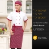 unisex summer short sleeve wine chef coat