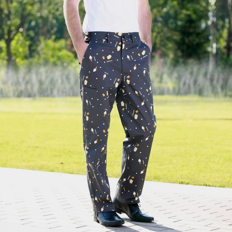 hot sale ice cream print chef pant chef trousers