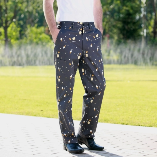 hot sale ice cream print chef pant  chef trousers
