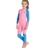 cute girl zipper printing dive wetsuit swimwear