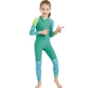 cute girl zipper printing dive wetsuit swimwear