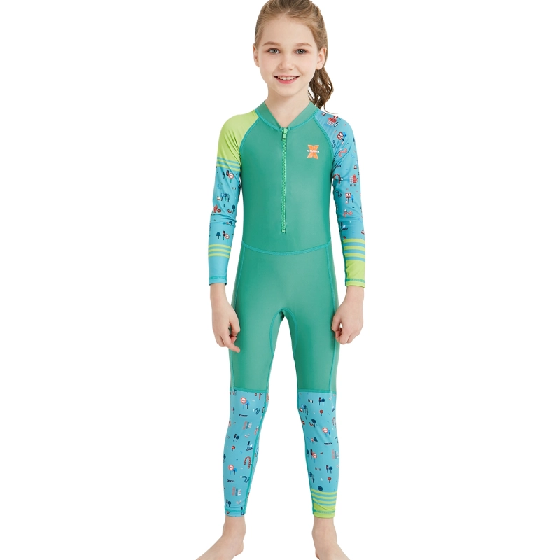 2018 new design girl boy dive sail wetsuits swimwear
