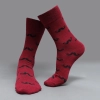 casual hat print cotton socks unisex design