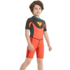 2018 Europe short sleeve boy children swimwear wetsuit