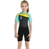 2018 fashion short sleeve girl children swimwear wetsuit sailing suit Color color 1