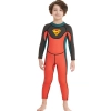 long sleeve anti UV x-manta boy children  wetsuit swimming suit Color color 2
