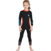 long sleeve one-piece slim fit children wetsuit swimming suit for girl