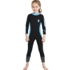 long sleeve one-piece girl  children wetsuit swimming suit swimwear Color color 2