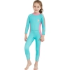 long sleeve one-piece slim fit children wetsuit swimming suit for girl Color color 3