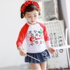 cheery printing cute girl child swimwear