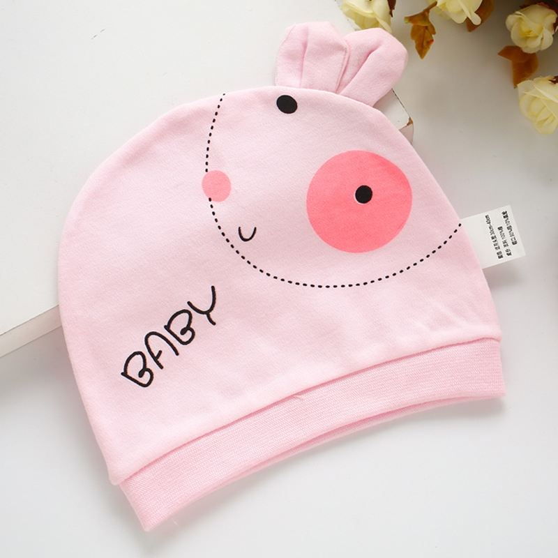 cotton dual ears face newborn infant hat wholesale Factory Wholesale