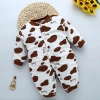 high quality cotton Camouflage printing thicken infant rompers clothes