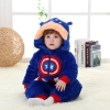 Captain America cartoon child rompers