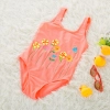 lovely floral one piece children girl swimwear